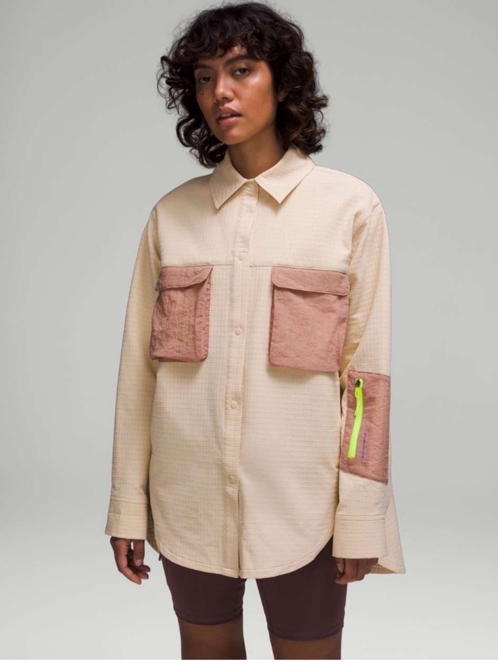 Lululemon Grid Fleece Hiking Overshirt Women’s size 10